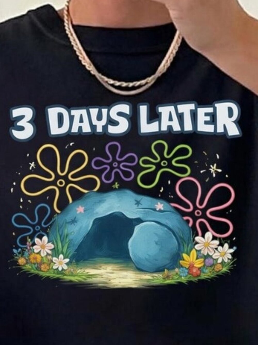 3 Days Later Shirt, Funny Christian Easter Resurrection Tee - Picture 2 of 3
